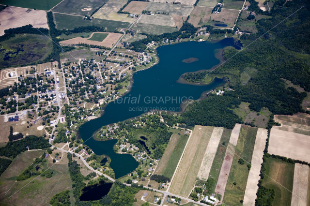 Muskellunge Lake in Montcalm County, Michigan